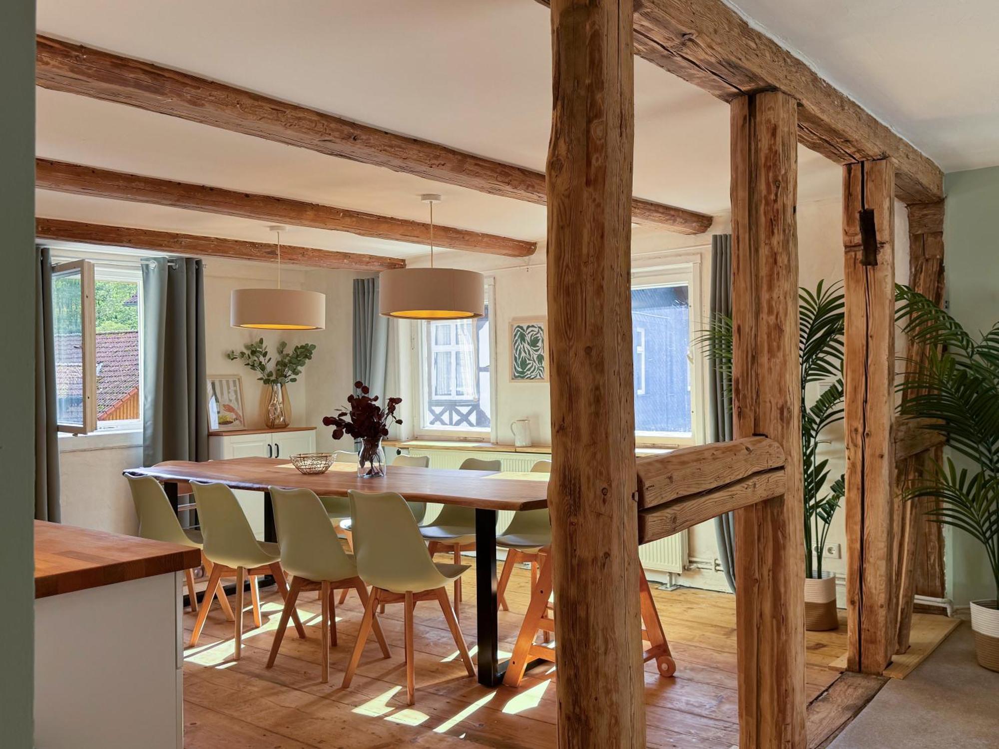 Haus Ludwig - Saniertes Fachwerkhaus Im Harz - 12 Personen Villa Thale Exterior foto